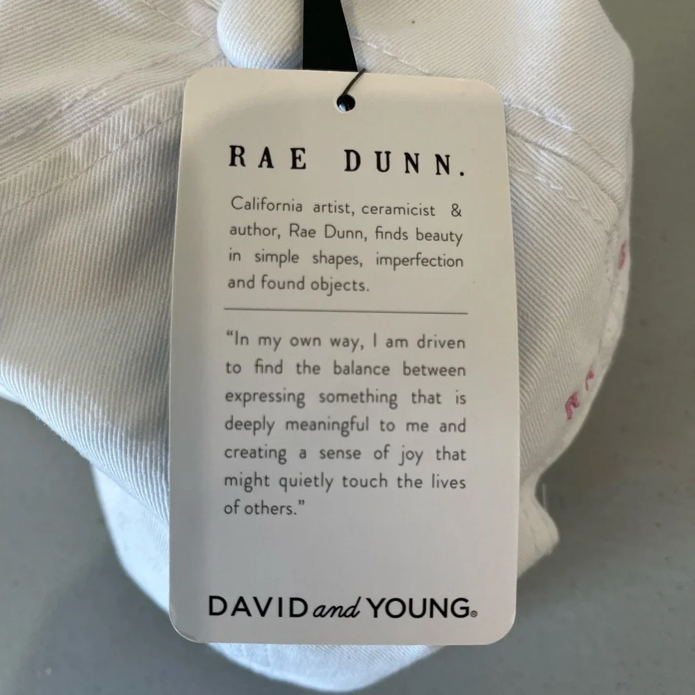 Rae Dunn Bride baseball hat cap white adjustable back bridal shower new with tag